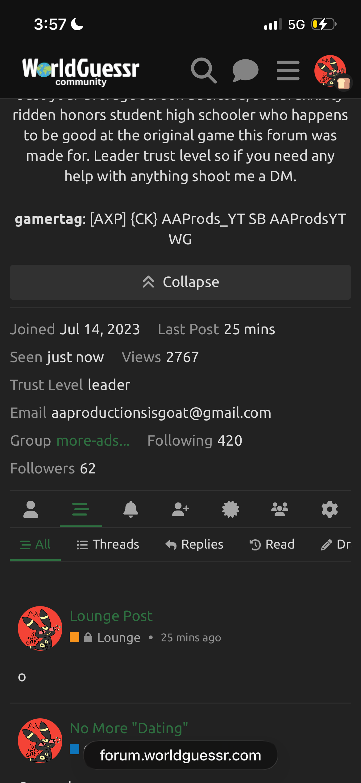 TRYING TO REACH 30 FOLLOWERS - Chill Corner - WorldGuessr Forum