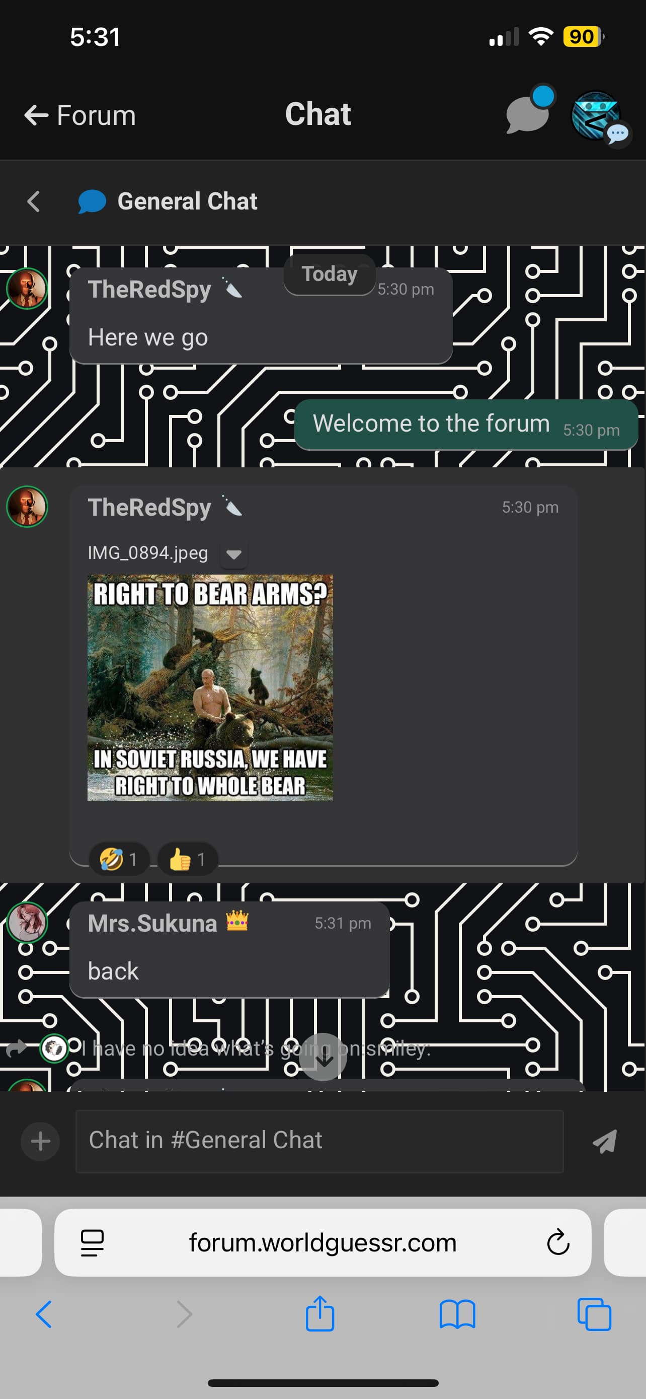 Best funny forum moments/quotes - Chill Corner - WorldGuessr Forum